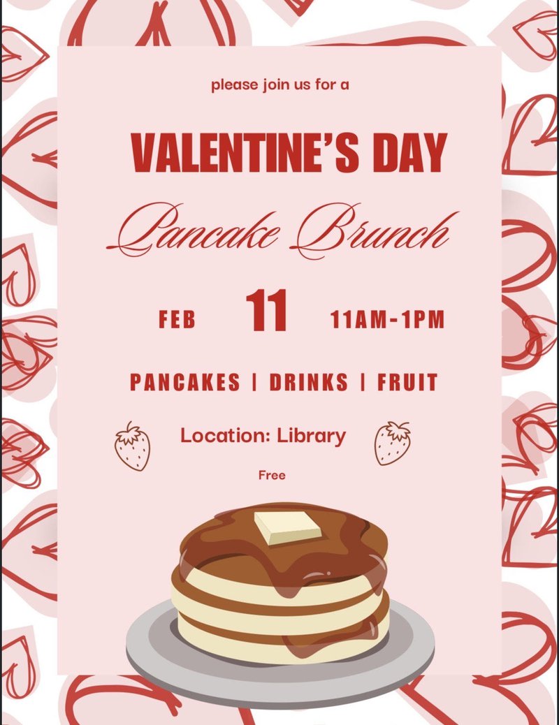Valentine’s Day Pancake Brunch
